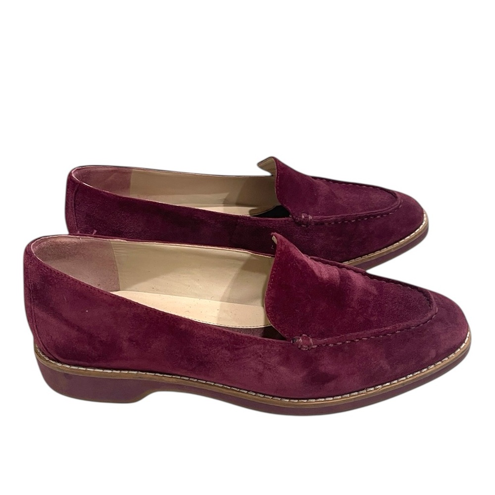 Cole Haan Go To Suede Slip On Loafers SZ 7 Burgundy